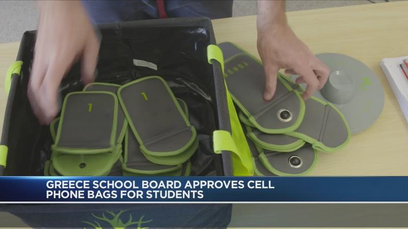 Greece School Board approves bags to curb phone use in class