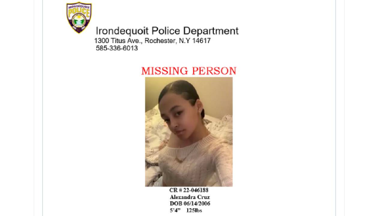 Missing Person Alert: 16-year-old Alexandra Cruz