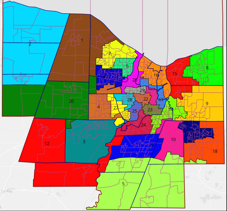 Monroe County Legislature approves new voting map that includes six