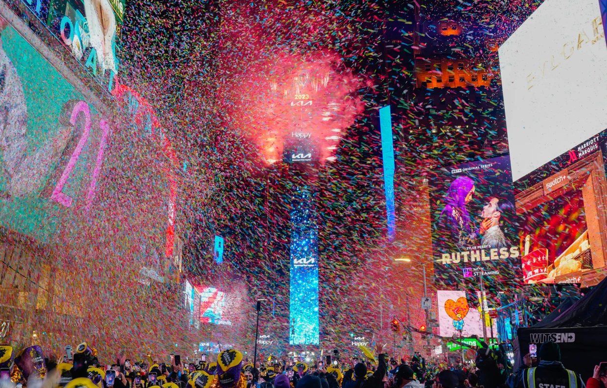 Where to watch the New Year’s Eve 2023 ball drop and festive