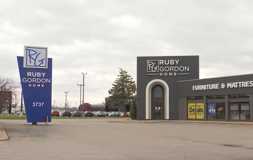 Ruby Gordon Inc. began the bankruptcy liquidation sale process Monday